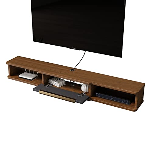 Floating TV Stand Cabinet Wall Mounted Tv Unit Floating Tv Shelf,Floating Tv Stand Storage Cabinet Tv Unit for Living Room Tv and Medianiture,Set-Top Box Shelf