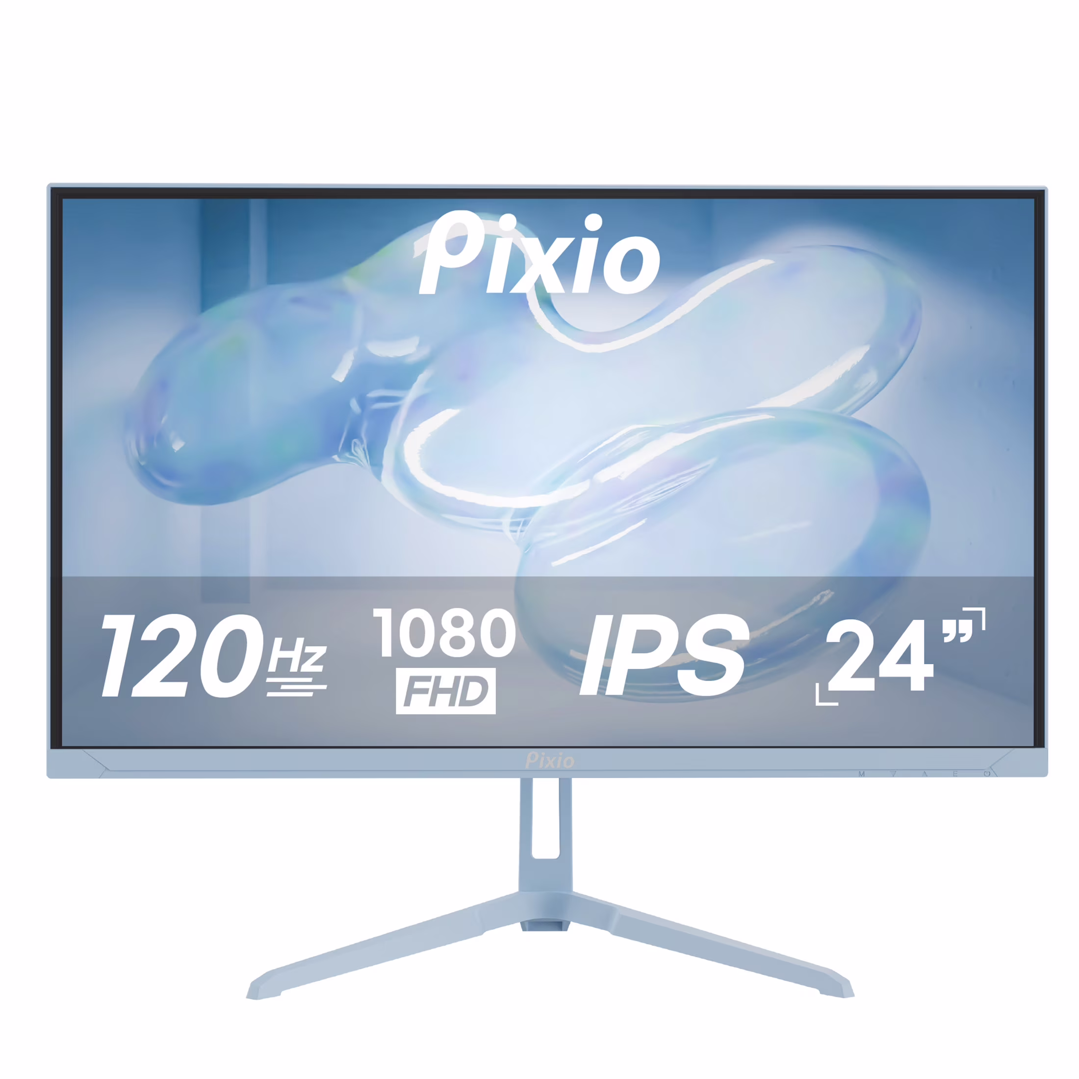 Pixio PX246 Wave Blue 24 inch 120Hz Refresh Rate FHD 1080p Resolution IPS Panel 4ms GTG Response Time Gaming Monitor with Adaptive Sync