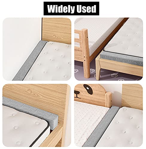 Bed Gap Filler Headboard/Wall Gap Filler - 15cm Thicken, Grey Single/Double/Queen/King Bed Mattress Bridge, Family Gathering Bedside Protection Cushion (Size : 36x3x6/91x8x15cm)
