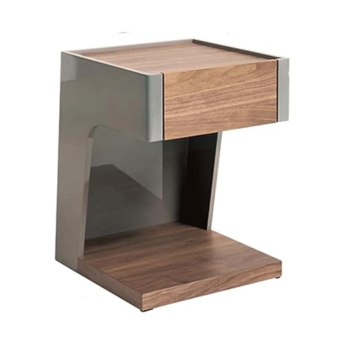 End Table Solid Wood End Table C-Shaped Coffee Table Simple and Creative Bedside Table Bedroom Side Tables Living Room Center Table Space-Saving