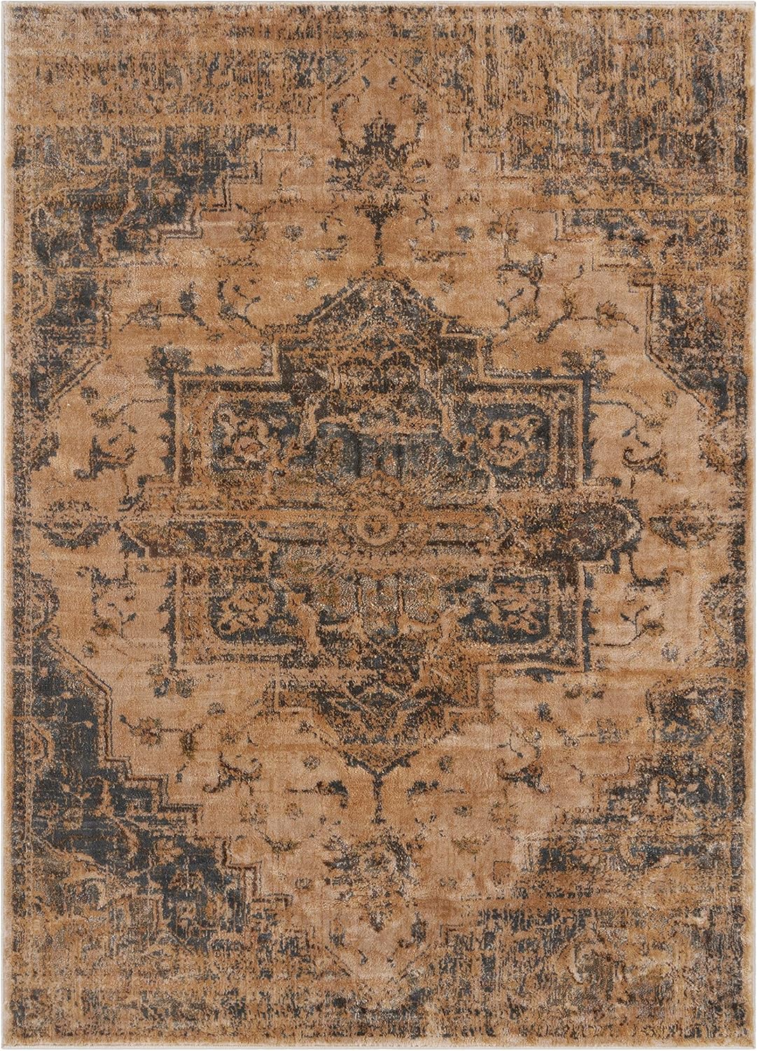 LUXE WEAVERS Vintage Moroccan Area Rug, Silver 6x9