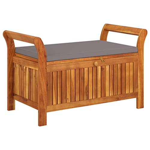 Patio Storage Bench with Cushion 35.8