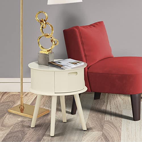 East West Furniture 1-Piece Beautiful Gordon Modern nightstand with Drawer, 19x19 Inch, Clover Green