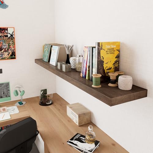 12 Inch Deep Floating Shelves Wall Mounted, 48