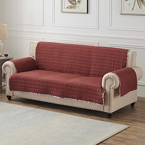 Greenland Home Kiva Western Boho Furniture Protector - Reversible with Elastic Strap - Armchair size