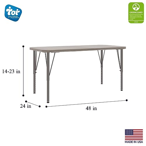 Rectangular Kids Activity Table, Adjustable Height 14