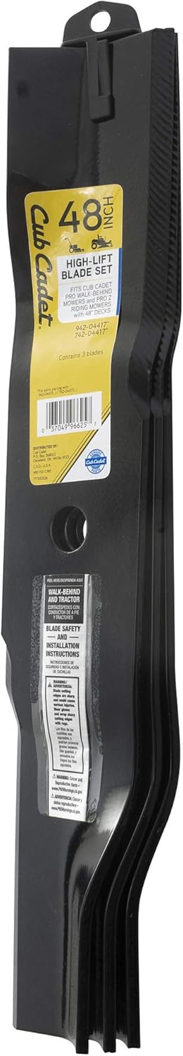 CUB CADET 490-110-C185 High-Lift Blade Set 48
