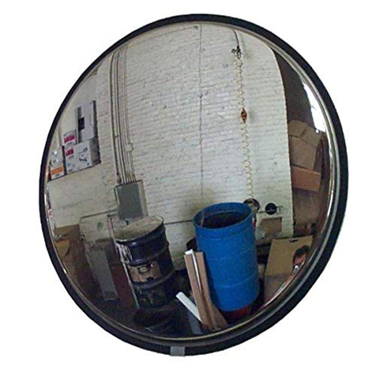 See All SS14 Convex Mirror, Stainless Steel Face, Stainless Steel Back, Indoor Use, 14 