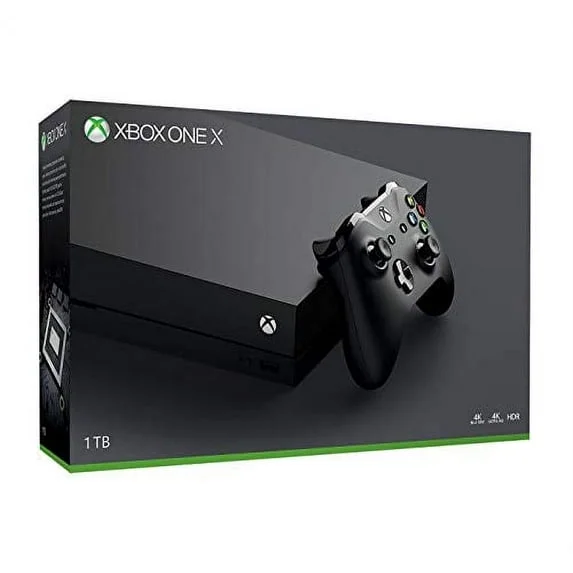 Microsoft Xbox One X 1TB Console, Refurbished, HDR, Native 4K Gaming, Ultra HD, Wireless Controller