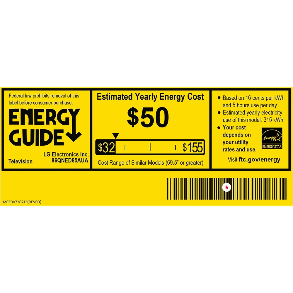 LG 86 inch Class QNED AI 4K QNED85A Series Smart TV (2025)