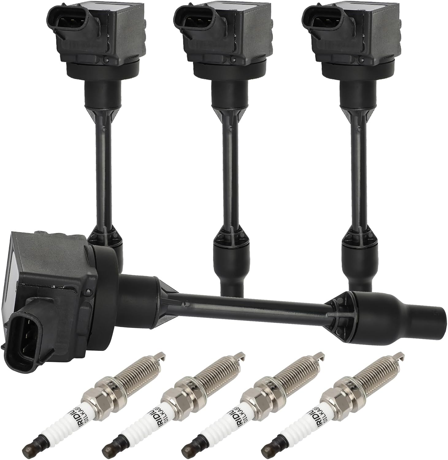 ECCPP Ignition Coil Coils&iridium Spark Plugs UF848 for Toyota Camry 2018-2020 2.5L, RAV4 2019-2020 2.5L, Corolla 2020 1.8L set of 4