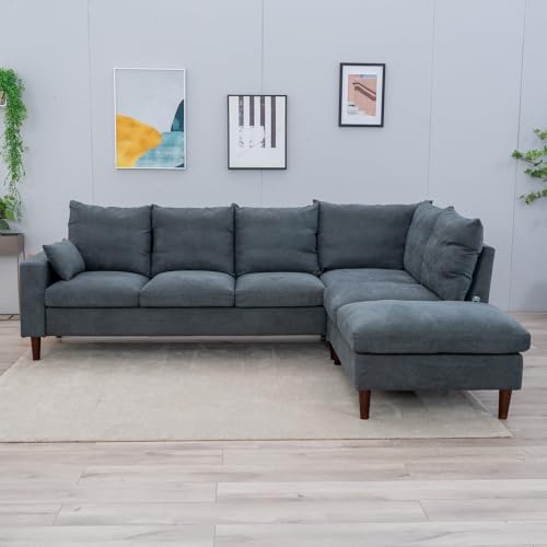 Panana Modular Sectional Sofa L Shaped Couch Convertible Sofa Couch with USB Charging Port Chaise