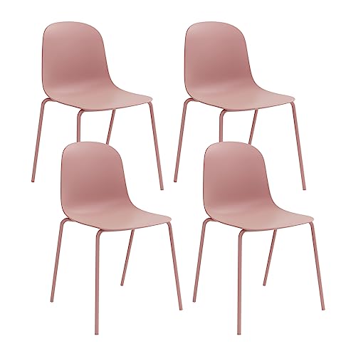 Jamesdar Serena Dining Chair Set of 4, Dusty Pink