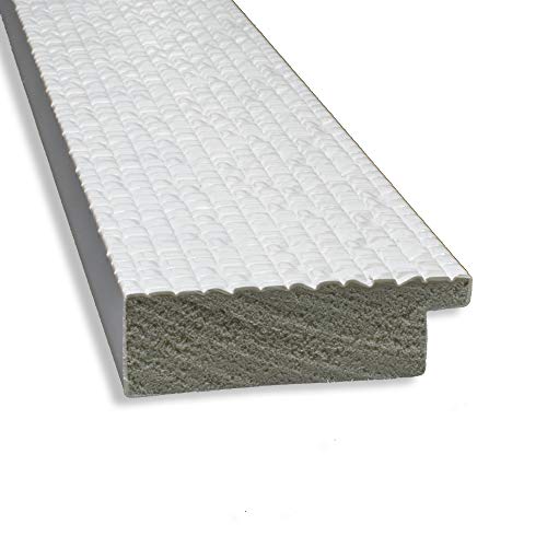 Amanti Art Bathroom Mirror, Rustic Plank White Narrow Wall Mirror for use as Bathroom Vanity Mirror Over Sink (33.5 x 43.5 in.) Beveled Mirror, White Mirror, Country Rustic Mirror from WI, USA