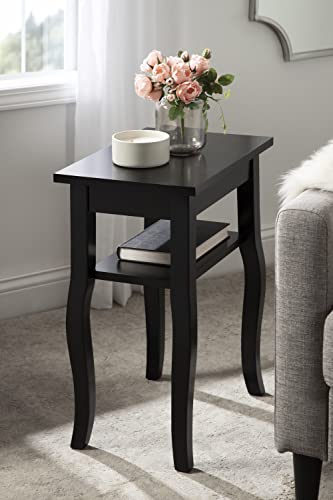 Kate and Laurel Lillian Wood Side Table, 18x12x24, Natural