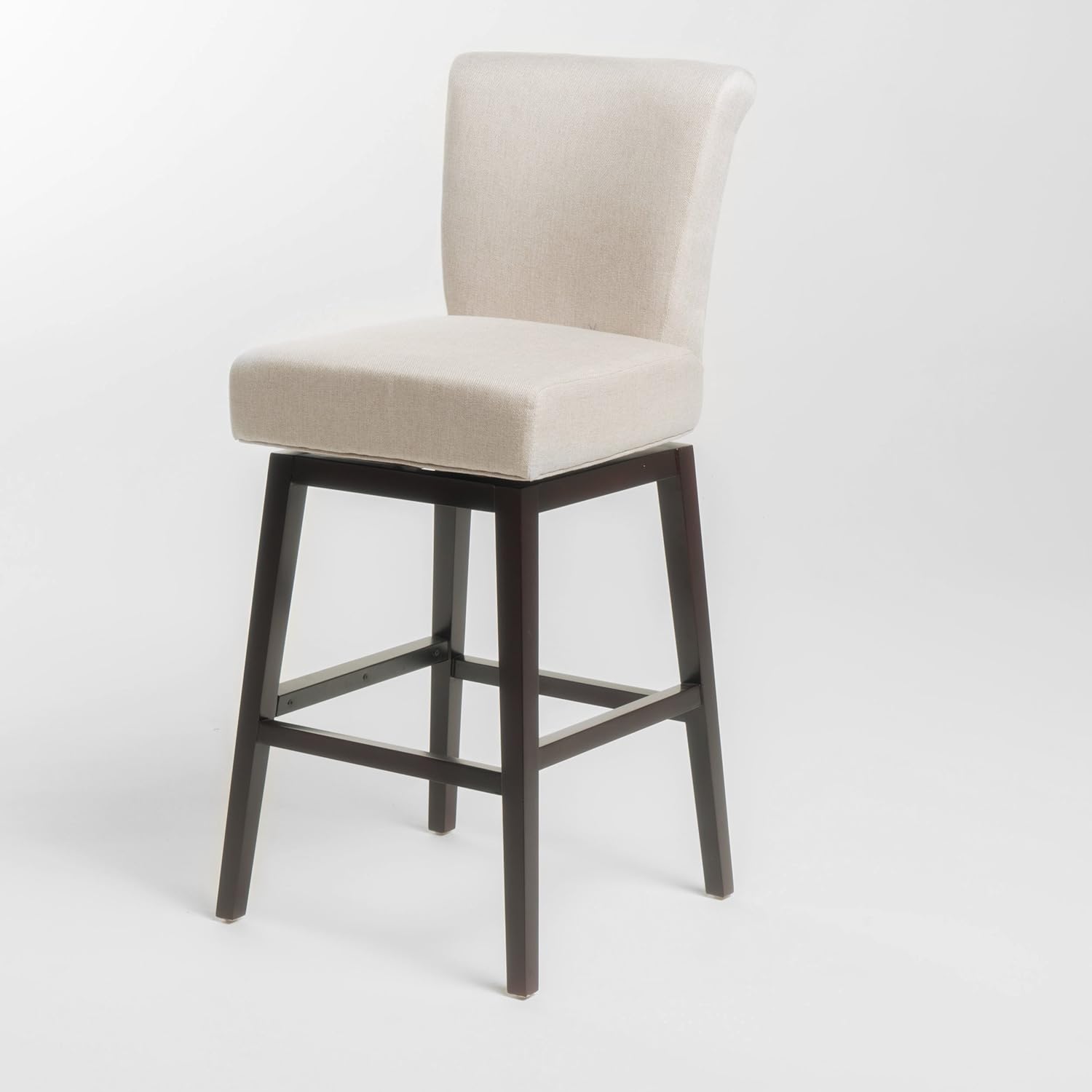 Christopher Knight Home Tracy Fabric Swivel Barstool, Wheat