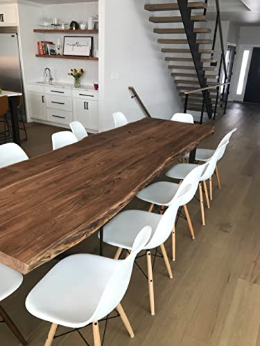 Natural Solid Wood Live Edge Table Top Fully Customized Best for Home/Living Room/Dining Room/Kitchen/Indoor and Outdoor Table. (28.5 Inches Tall, 36 x 20inches)