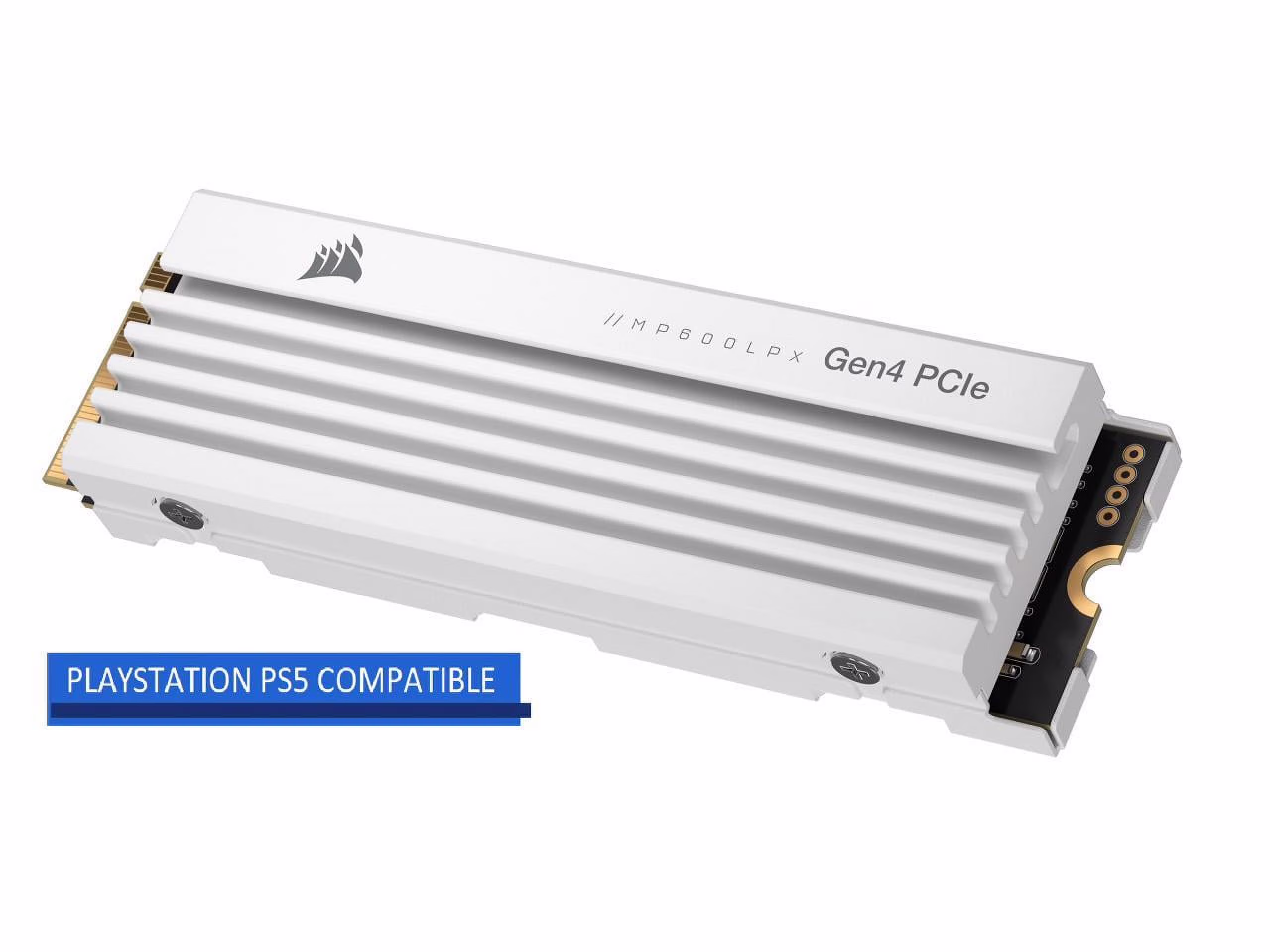 Corsair MP600 PRO LPX 4TB Gaming SSD, PCIe Gen4x4 NVMe 1.4, Internal Drive CSSD-F4000GBMP600PLPW