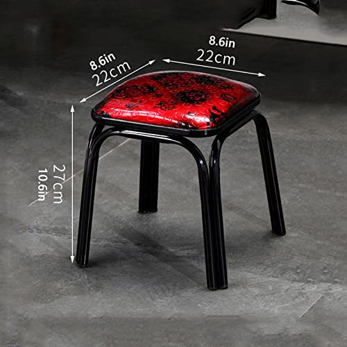 Multipurpose Stool Fashion Stool Metal Low Stool High Stool Small Chair Stool for Adult Entrance Shoe Changing Stool for Living Room Creative Stool
