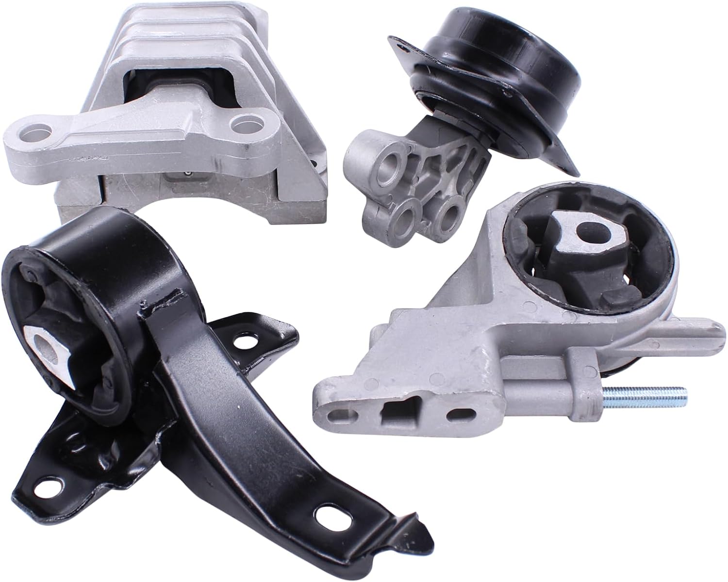 NewYall 2.4L Engine Motor Mount and Automatic Transmission Mount Set for Chevrolet Malibu 2008 2009 2010