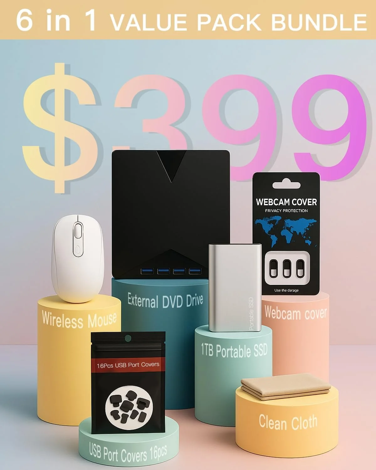 HP 255 G10 Business Laptop, 15.6" FHD Display, AMD Ryzen 7 7730U, 16GB DDR4, 1TB PCIe SSD, AMD Radeon, Numeric Keypad, Wi-Fi 6, HD Webcam, Bluetooth, Windows 11 Pro