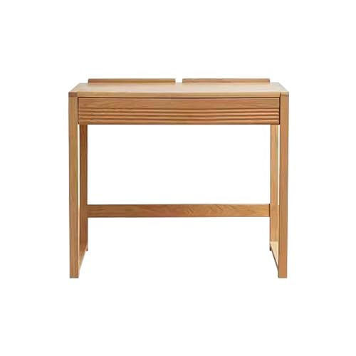 Pure Solid Wood Desk Set Modern Simple Ash Wood Home Minimalis Writing Desk Office Computer Desk Wooden Coffee Table Painting Workbench Painting Table for Working Studying and Dining