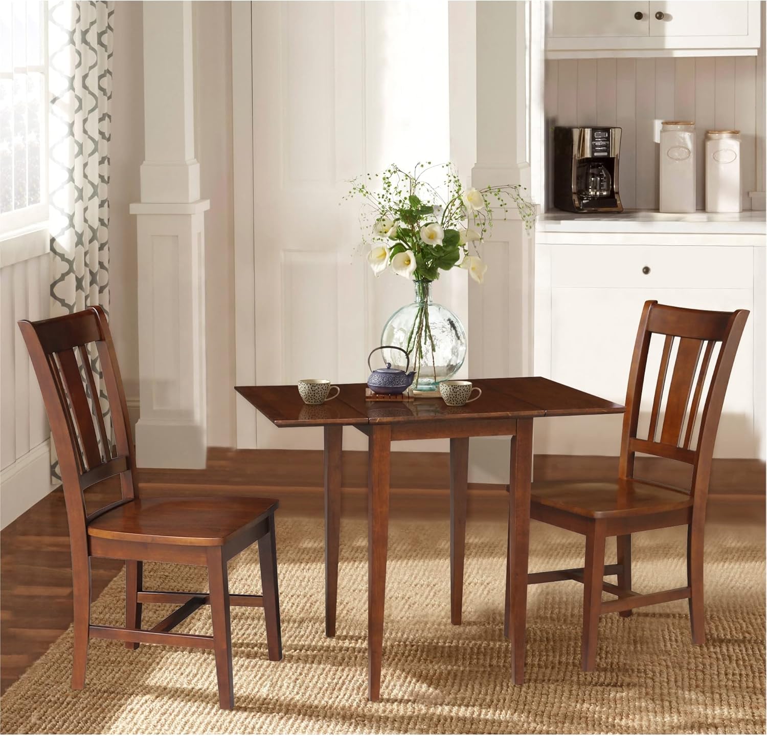 International Concepts Drop Leaf Dropleaf Table