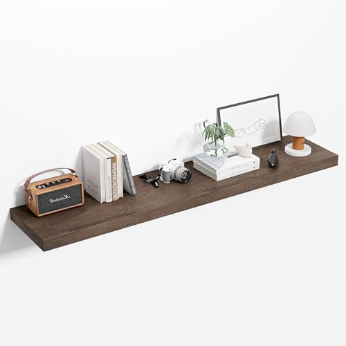 12 Inch Deep Floating Shelves Wall Mounted, 48