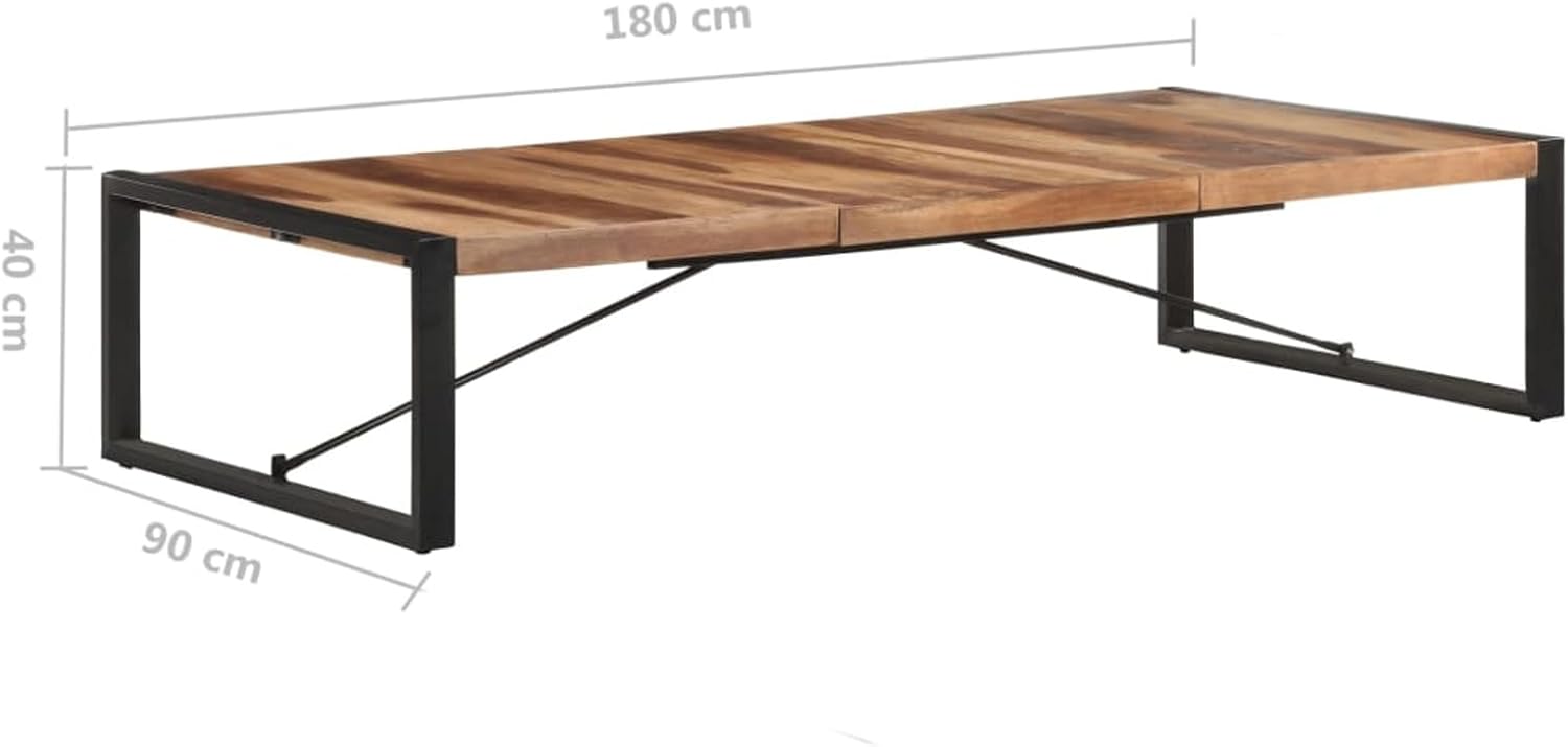 Coffee Table Wooden Dining Coffee Table, Modern Table Furniture for Living Room, 70.9