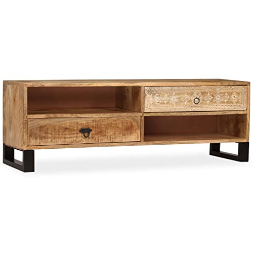 FAMIROSA Coffee Table Solid Sheesham Wood 35.4x19.7x13.8