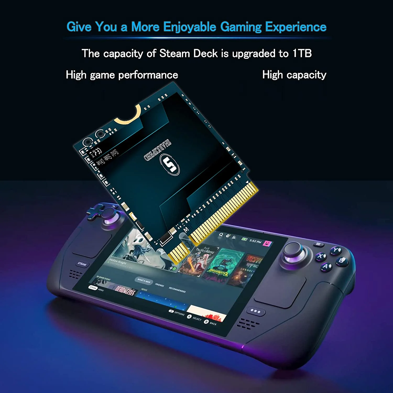 M.2 2230 SSD 512GB NVMe PCIe Gen 4.0X4 SSHARKSPEED Internal Solid State Drive,&nbsp;Compatible with Steam Deck, Microsoft Surface Pro, Ultrabook, Laptop, Desktop PC (M.2 2230 PCIe 4.0, 512GB)