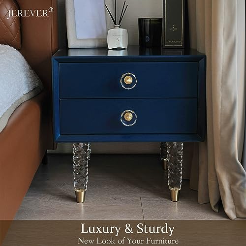 JEREVER Diamond Pattern Acrylic Furniture Legs Pack of 4 Replacement Sofa Cabinet Feet Modern Clear Home Decor (7.8inch)