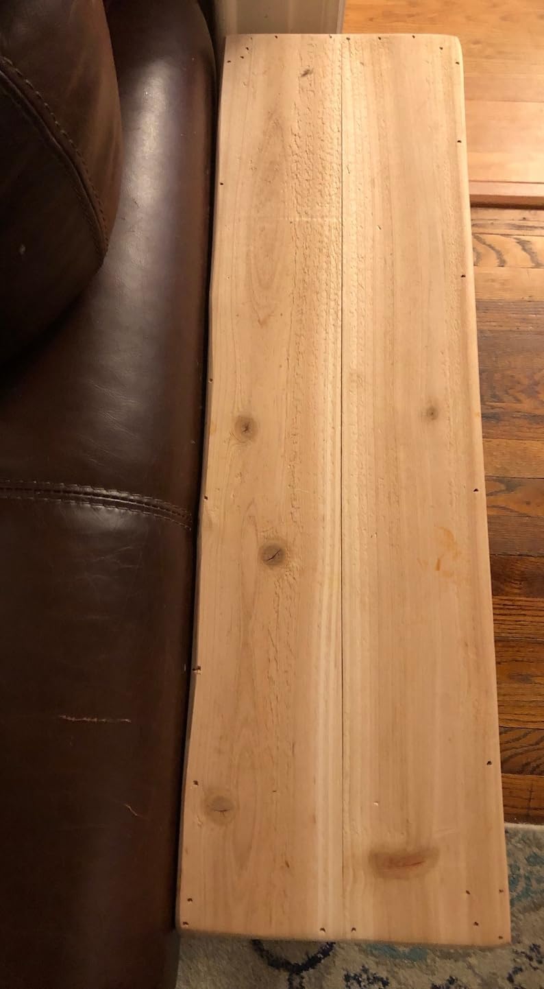 Rustic Wood End Table, recycled wood. Sofa end table.