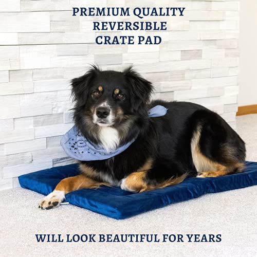 Pet Dreams Dog Crate Pad is The Original Dog Crate Bed, Kennel Mat, Washable, Crate Pad for Dog Cage, Kennel Bed, Non Toxic, Reversible, Perfect Cat Bed for Indoor Cats (Grey, XL 42 Inch)