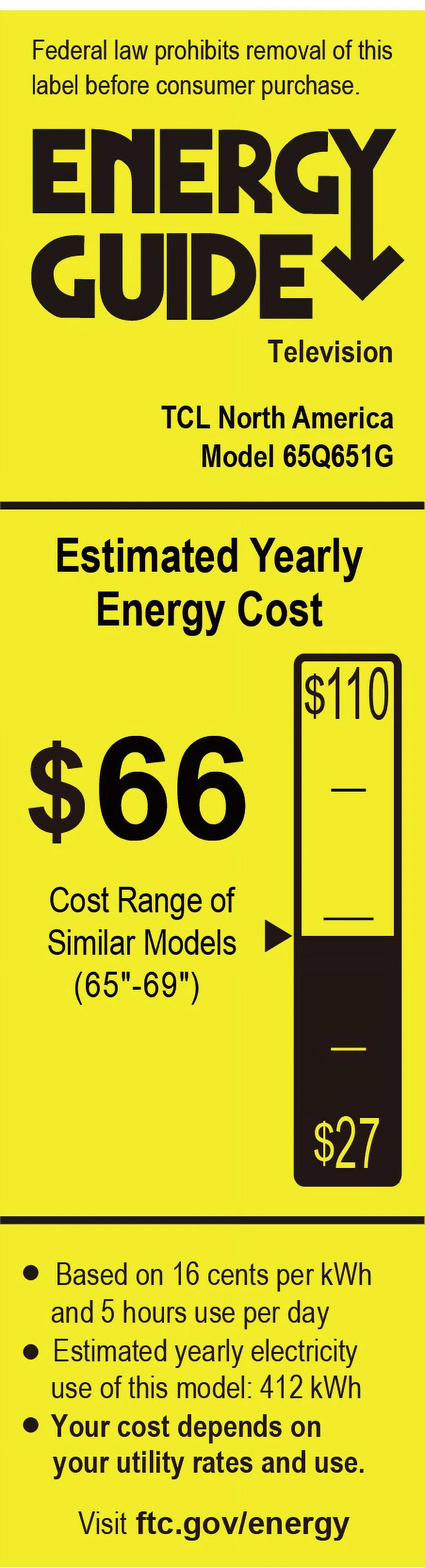 TCL 65” Class Q6 (65Q651G) 4K UHD HDR QLED Smart TV with Google TV (NEW 2024)