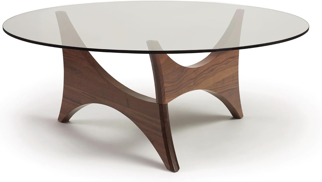 Walnut coffee table with end table