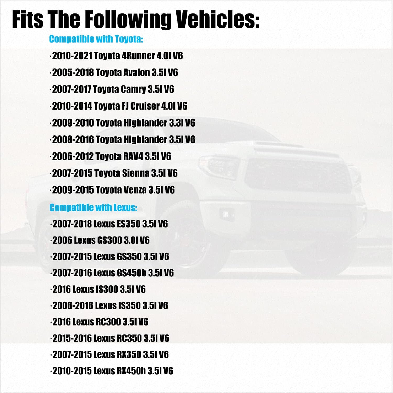 Ignition Coil Pack Iridium Spark Plug UF487 90919-02251 Set of 6 Compatible with Toyota Avalon Camry RAV4 Highlander Sienna V6