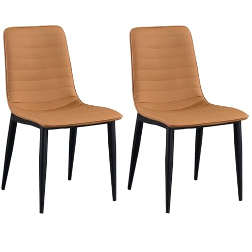 Dining Chairs Set of 2, Leisure Modern Chairs Living Room Furniture Dining Chairs with Metal Leg for Kitchen, Living Room (Gray)