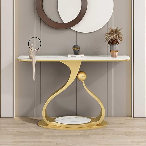 Modern Entryway Table, Modern Console Table Foyer Hallway Table, Narrow Long Hallway/Entryway Table, Entrance Table for Hallway, Entryway, Living Room, Foyer, Corridor, Office(Black)