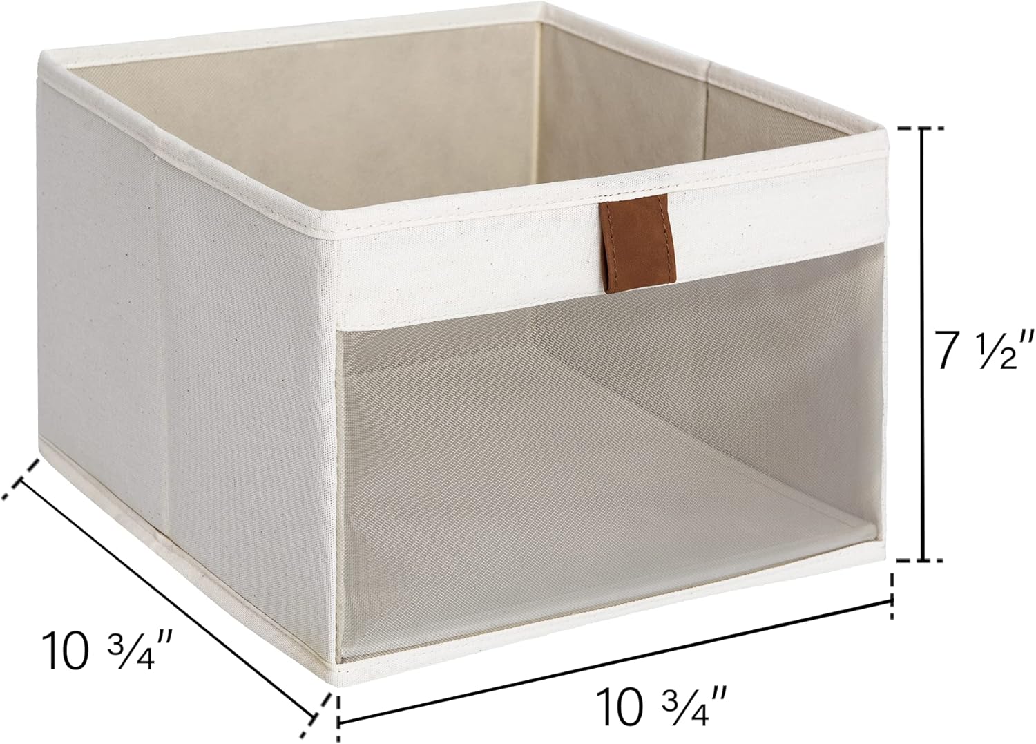StorageWorks Closet Storage Bins with Clear Window and 2 Handles