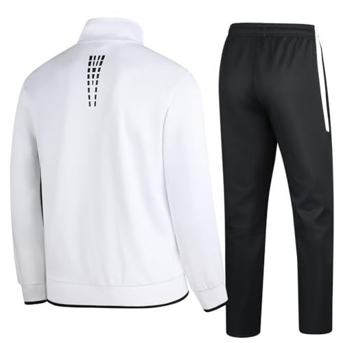 Men's Casual Athletic Tracksuit Long Sleeve Sweatsuit Set Full Zip Running Jacket and Pants 2 Piece Outfits