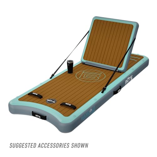 BOTE Aero Inflatable Hangout Suite Lounge Float Chair Removable Back Rest Adjustable Reclining Pool Lake Beach Adults Kids Family Friendly 8 FT Blow Up Multiple Color Options