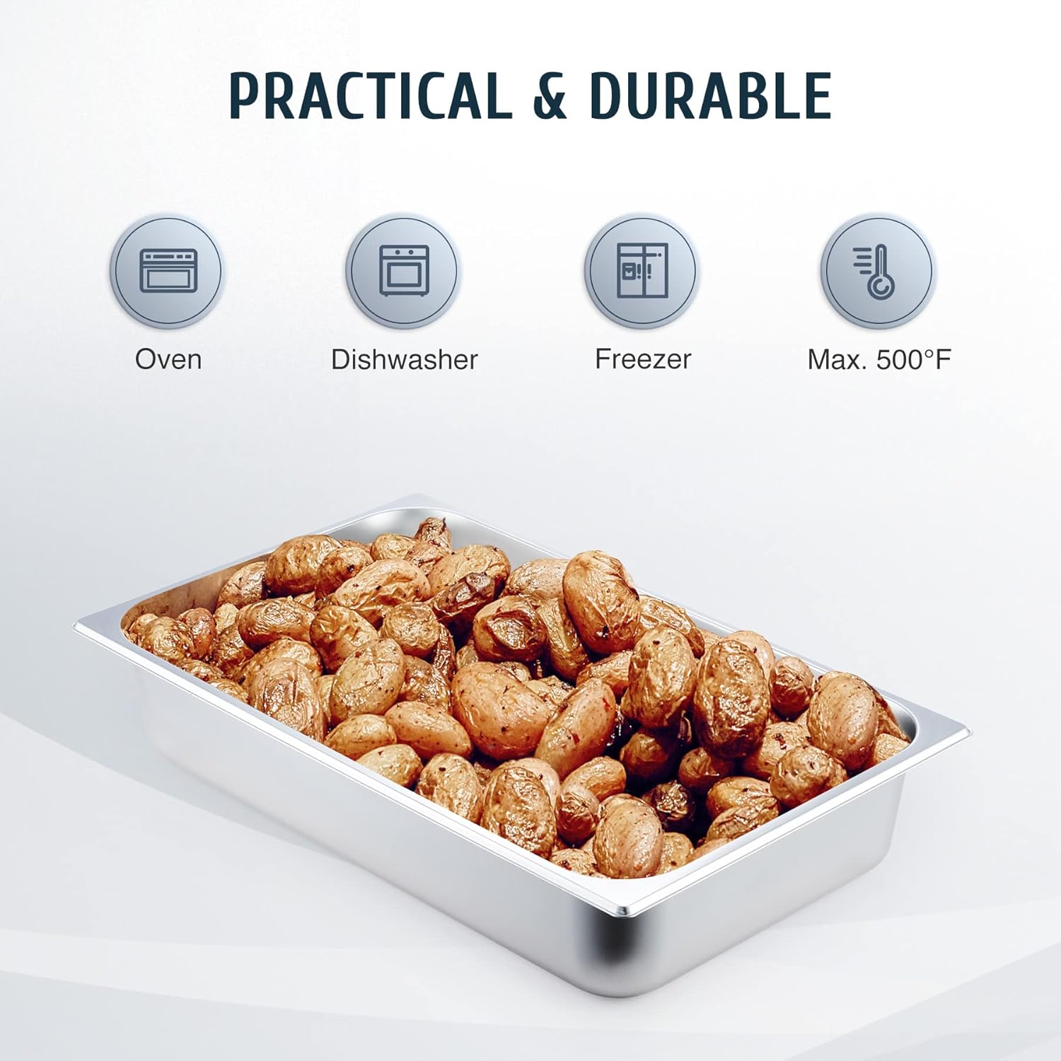 4 Pack Full Size Hotel Pan, 4