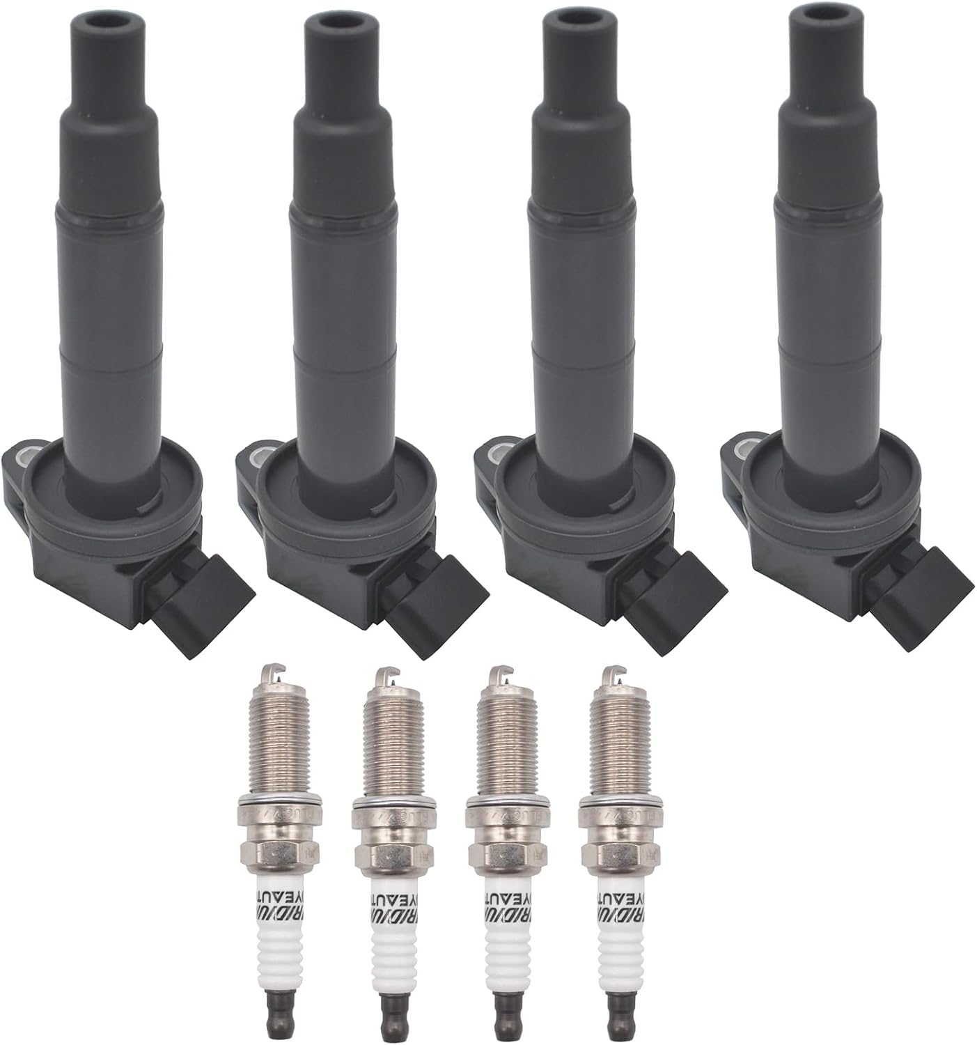 Ignition Coil Pack with Iridium Spark Plug UF333 C1330-4 Compatible with Toyota Lexus Scion Camry Corolla RAV4 Solara Matrix Highlander HS250h TC 2.0L 2.4L L4