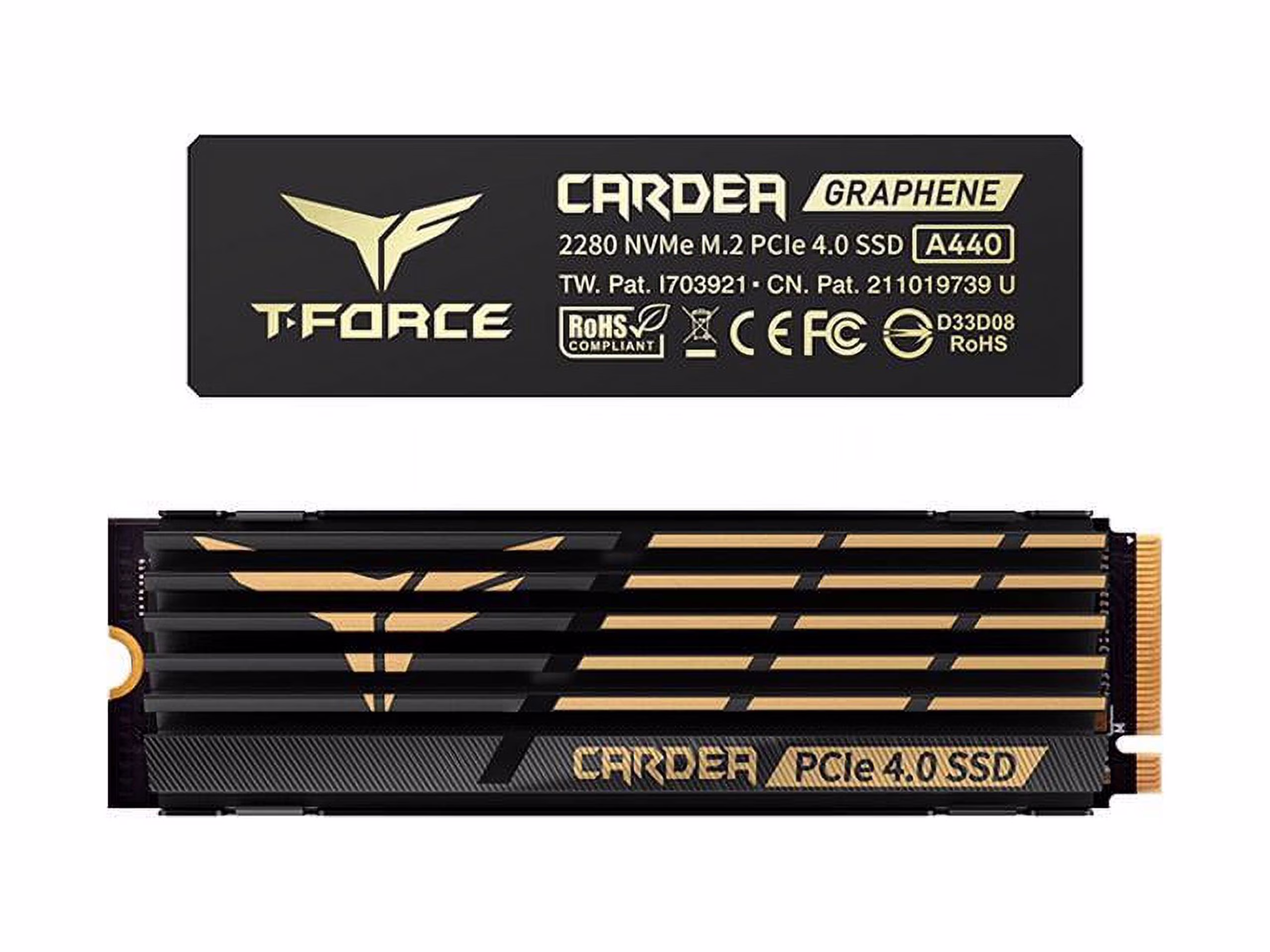 Team Group T-FORCE CARDEA A440 2TB PCIe Gen 4.0 x4 NVMe 1.4, PS5 Compatible SSD TM8FPZ002T0C327