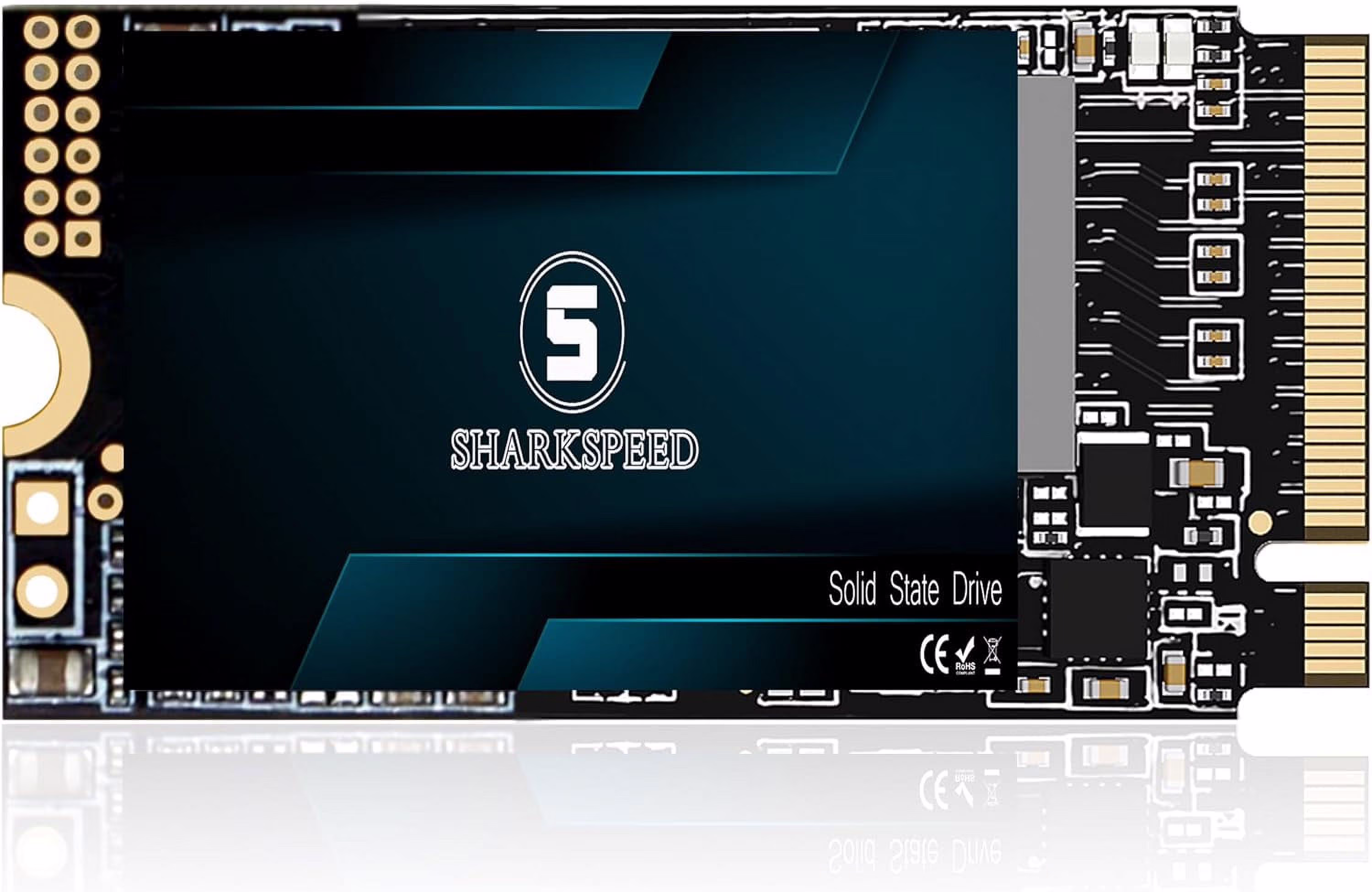SSD 256GB M.2 2242 NVMe SHARKSPEED PCIe Gen3.0x4 42mm 3D NAND&nbsp;Internal Solid State Drive for Laptop Desktop Ultrabook