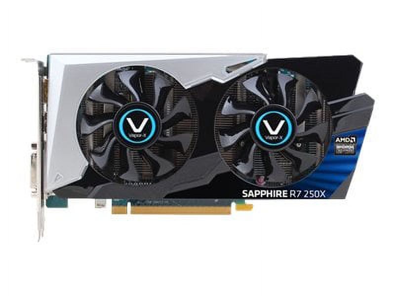 Sapphire VAPOR-X R7 250X OC - Graphics card - Radeon R7 250X - 1 GB GDDR5 - PCIe 3.0 x16 - 2 x DVI, HDMI, DisplayPort - lite retail