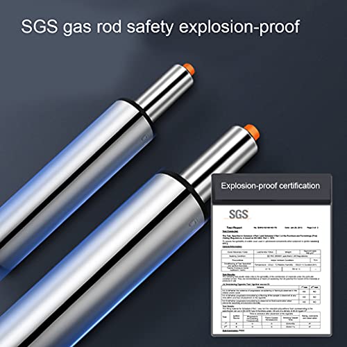 Round Rolling Stool Beauty Stools Chair Adjustable Height Chrome Steel Bar Stool Round Cushion, Salon Rolling Stool Swivel Chair On 5 Wheels, PU Leather Counter Stools Shop Work Stool with