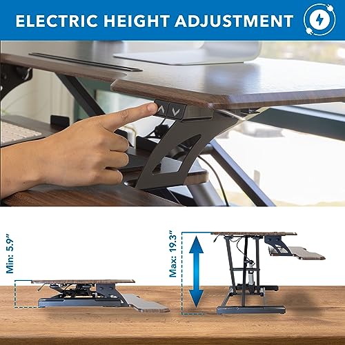 Mount-It! Electric Standing Desk Converter with 38