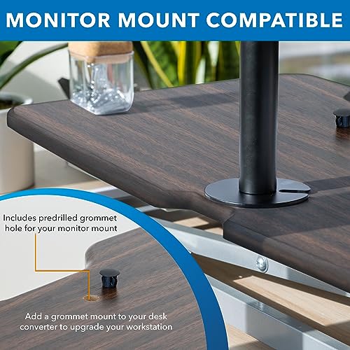Mount-It! Electric Standing Desk Converter with 38